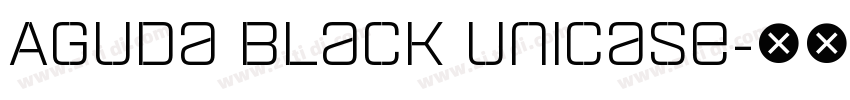 Aguda Black Unicase字体转换